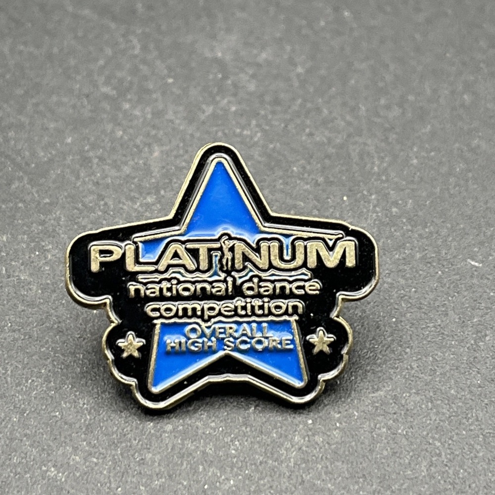 Platinum National Dance Competition Overall High Score Award Lapel Hat Pin
